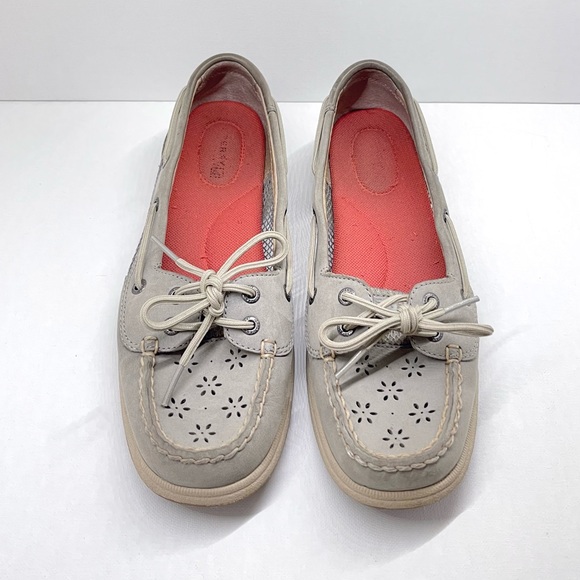 SPERRY TOP-SIDER — WOMENS ROSEFISH BOAT SHOES, MEMORY FOAM, PINK & GREY, US 7.5M - Picture 6 of 16